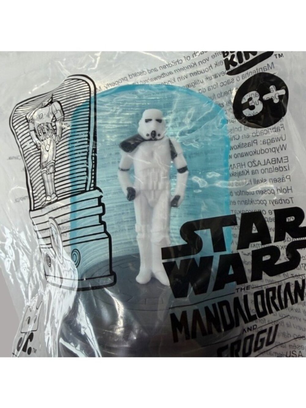 Star Wars Burger King Toy Mandalorian Grogu Stormtrooper New In Bag Sealed 4"